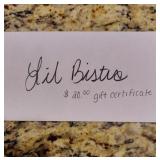 Gift certificate from Lil Bistro downtown Redkey