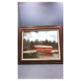 21x26 coke wall hanger wood frame on canvas