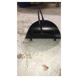 Black metal log holder