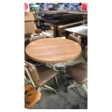 Table 4 swivel chairs