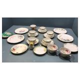 Cups.saucers. Glass lot