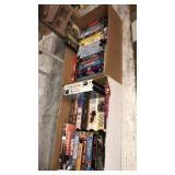 2 boxes vcr movies assorted