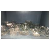 Lot of clear glassware
