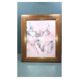 20x25 wood deer hanging