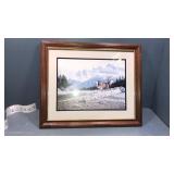 20x23 wood deer picture wall hanging