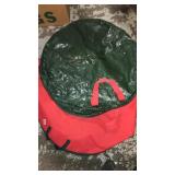 Christmas greenery and wreath holders