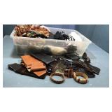 Tote with scarves,gloves,glasses