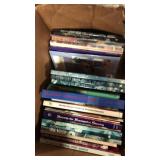 Box of books,sewing,spirit of Christmas books