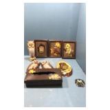 Owl lot wall hangings, Kleenex box