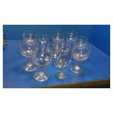Box of clear stemware