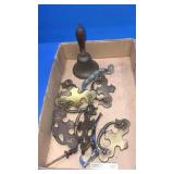 Metal drawer handles, bell