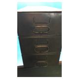 24x10 3 stacking army green file boxes