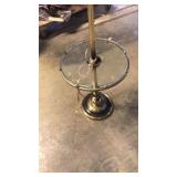 Lamp table glass top