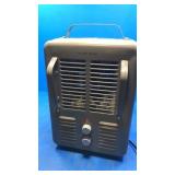 Metal heater with fan