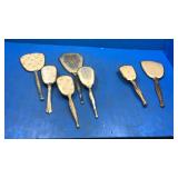 Vintage grooming tools. Mirrors. Brushes