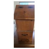 Wooden potato bin