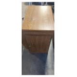 Magazine rack in table