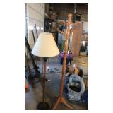 Wood floor lamp,hall tree have
