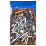 Flat of flatware, knife sharpener