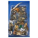 Tray of costume jewelry