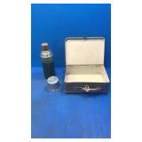 Macgomery ward vintage lunchbox and thermos