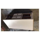 Coffee table with storage baskets