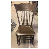 Wood bedroom rocker.