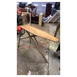 Wood vintage ironing board