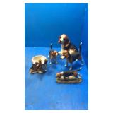Ceramic beagles. One planter