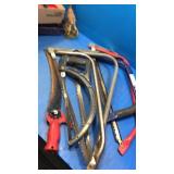 6 metal handsaws