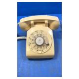 Vintage yellow telephone