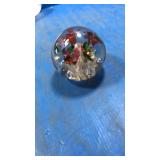 Colored flowers paperweight