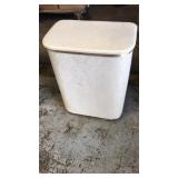 White clothes hamper