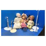 Miss piggy,dolls and stands