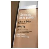 29x64 white 1 inch cordless blinds (6) 29x64 white 1 inch cordless blinds (6)
