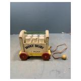 Playskool Dinky Dairy Pull Toy truck 1950s