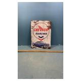 Chevron gasolines sign