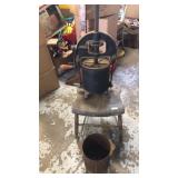 Lard press on stool