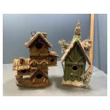 2 bird houses 14" tall
