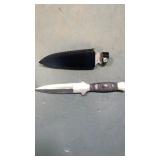 Boot knife with sheath