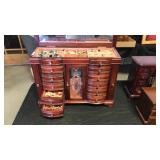 Large jewelry box with contents