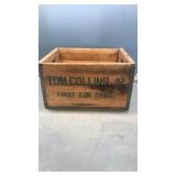 Tom Collins jr wood crate