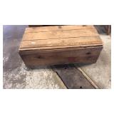 36 inch wood box w lid