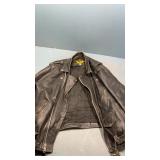 Black phoenix leather jacket 44 & Med. chaps