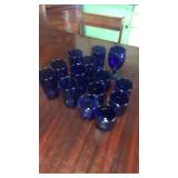 Cobalt blue glasses