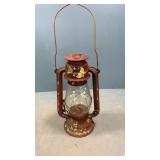 Red lanterns with butterflies on it