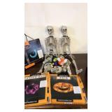 Halloween deco skeletons , lights