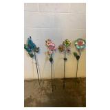 Blue butterfly, flamingo, frog riding a bike,