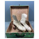 Vintage Roller Skates White Betty Lytle Hyde