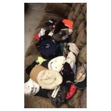 Tote of ballcaps
